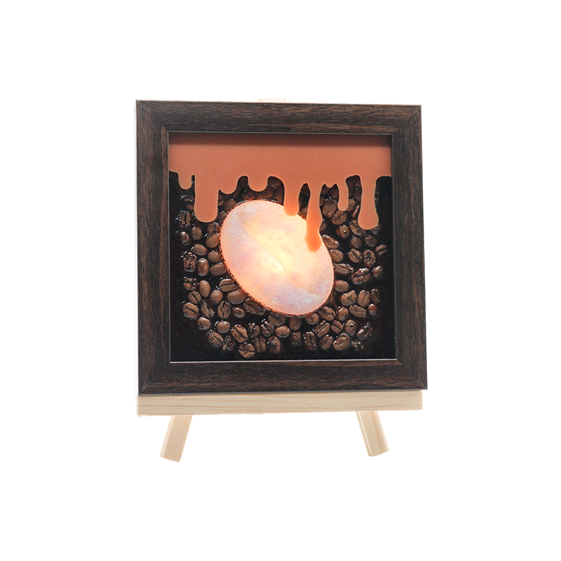 Lampe d'art de simulation de café ambre - lampe baiser parfum de café
