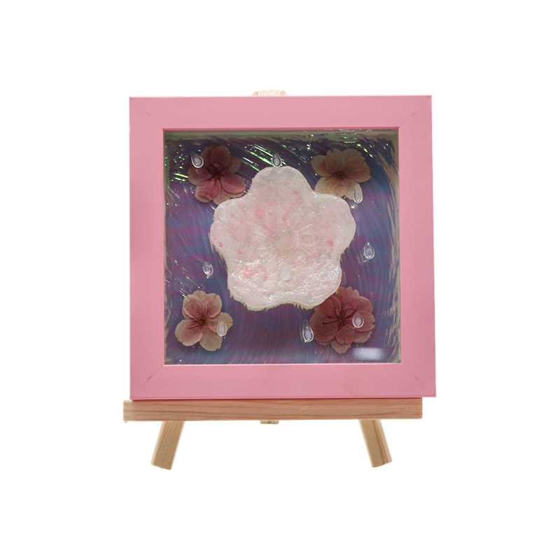 Lampe artistique en fleurs de cerisier roses - Gel de fleurs de cerisier