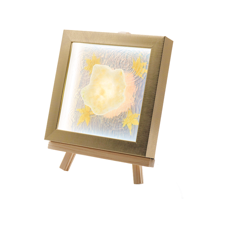 Lampe d'art de simulation de feuille d'érable ambre ondulation de l'eau - Maple Shadow Lamp