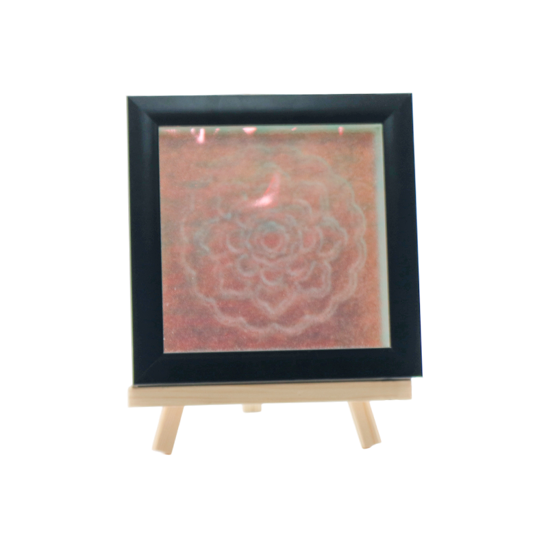 Lampe en cristal blanc à motif fleur bleue - Tianxiang Ripples