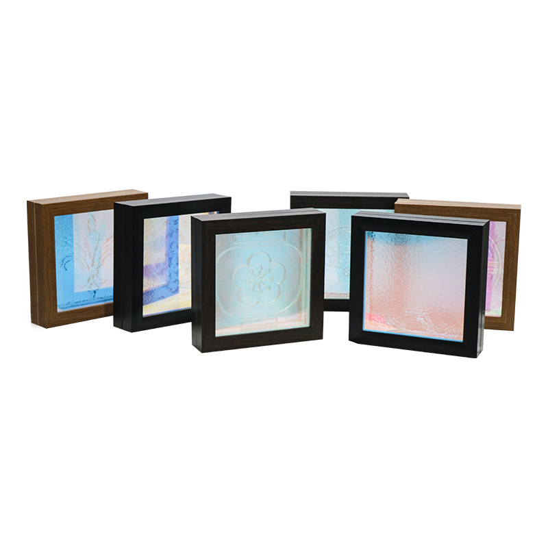 Lampe en cristal blanc à motif fleur bleue - Tianxiang Ripples