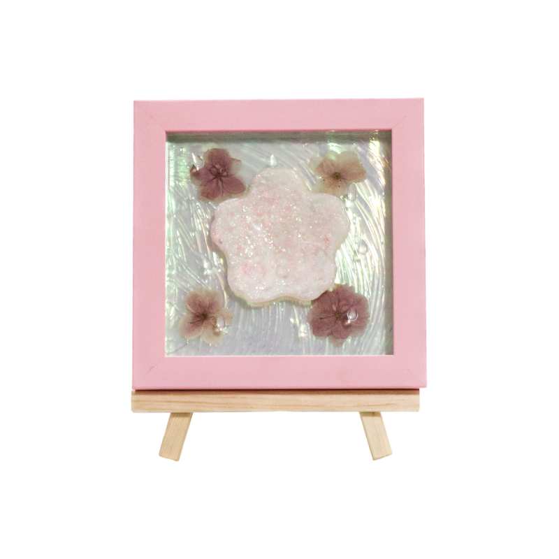 Lampe artistique en fleurs de cerisier roses - Gel de fleurs de cerisier