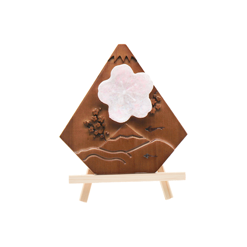 Lampe d'art en bois Maihui de bureau japonais-Pic de neige en bois