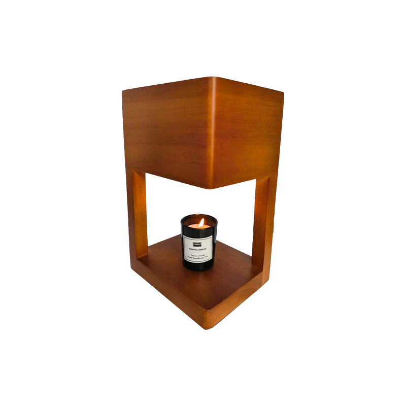 Lampe chauffe-bougie avec cadre géométrique simple - Quiet Corner