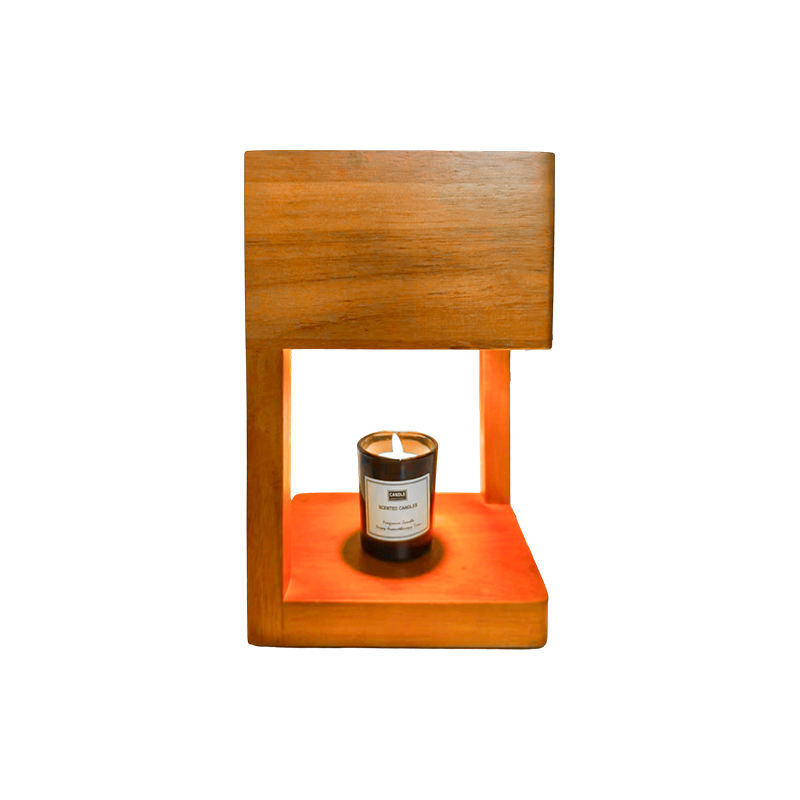 Lampe chauffe-bougie avec cadre géométrique simple - Quiet Corner